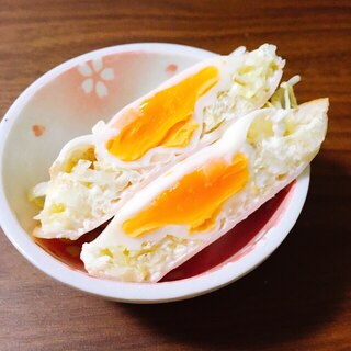 レンジで簡単♪巣ごもりハムエッグ